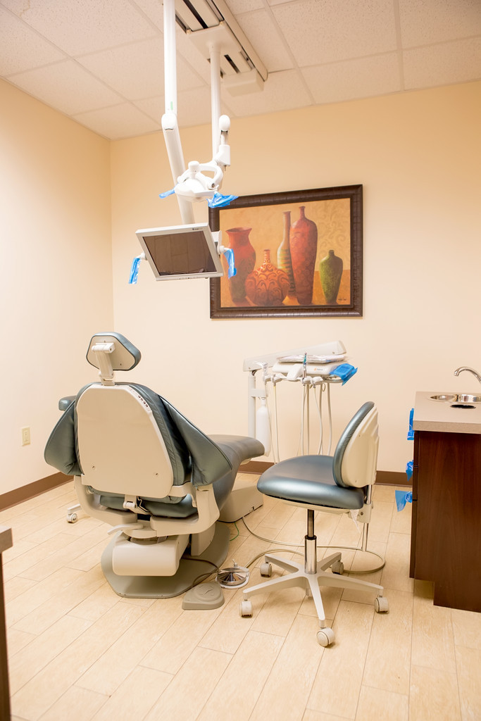 Patient treatment room with DirecTV for viewing enjoyment during treatments